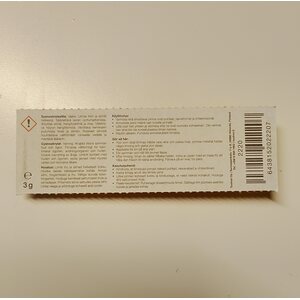 Finbullet Vesitiivis pikaliima 3g hokkien/nastojen/nuppien liimaamiseen